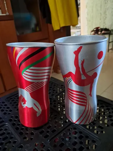 Copos de alumínio Coca-Cola  Rio 2016 - cada 1 por 25 Reais