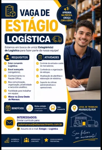 Vaga para estagio - logistica