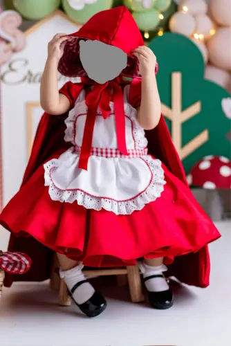 Fantasia luxo chapeuzinho vermelho