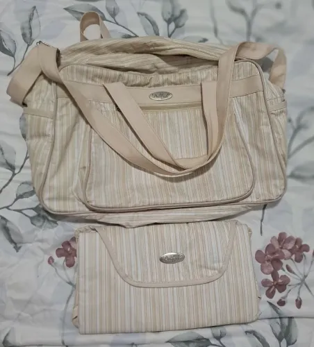 Kit Bolsa de Maternidade e Trocador estilo carteira