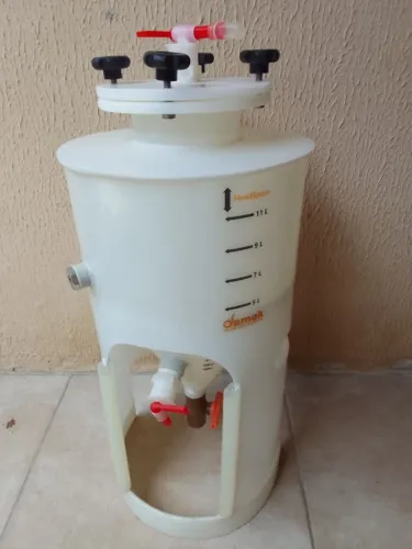 Fermentador cônico 10 litros polipropileno Damek
