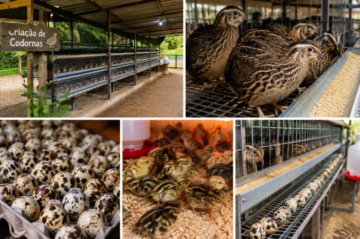 Codornas e ovos de codornas desapegando ?15 99783?4234?