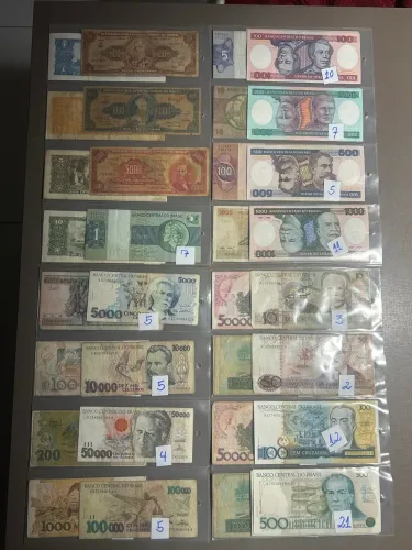 Cédulas nacionais e internacionais (numismática)