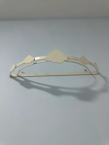 Dossel - suporte para mosqueteiro em ferro em formato de nuvem