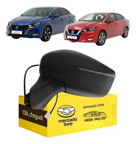 Retrovisor Versa 2021 22 23 24 25 2026 Elétrico C/pisca Le