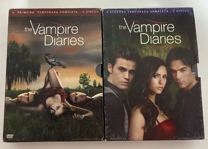 Kit box vampire diaries temporada 1 e 2
