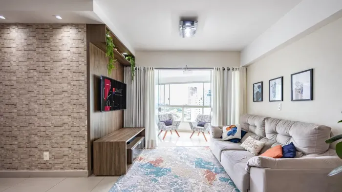 Apartamento mobiliado, 3 quartos no Champ de Mars , Setor Pedro Ludovico