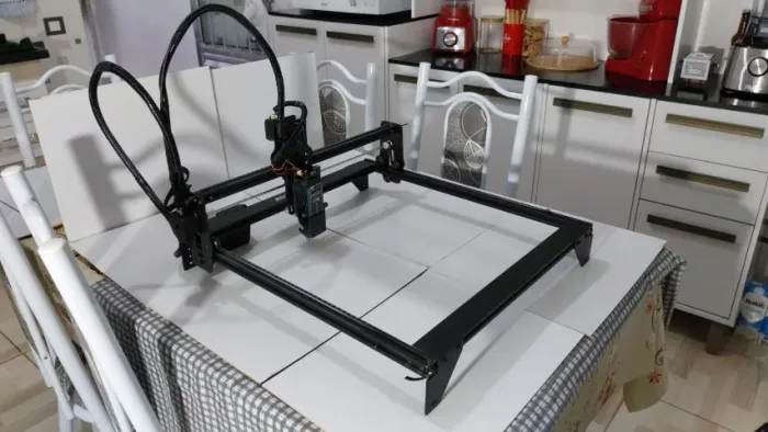Gravadora Laser Atomstack com Módulo Aenbuslm 80W (10W Ópticos) - Perfeito Estado!