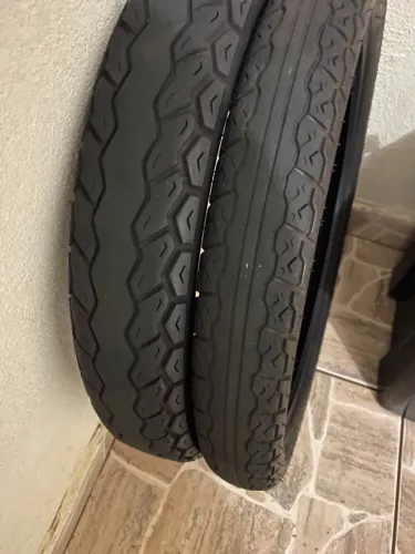 Par de Pneus Titan, Ybr, Dafra, Yamaha, Honda Suzuki