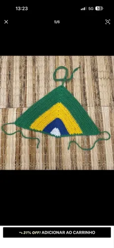 Cropped de linha do Brasil 
