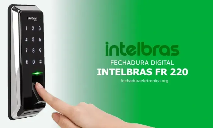 Fechadura inteligente Digital com Biometria - FR 220 Intelbras
