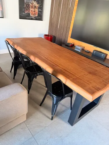 Mesa madeira maciça rústica