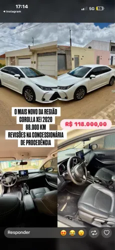 Toyota Corolla XEI 2.0 Flex 16V Aut. 2020