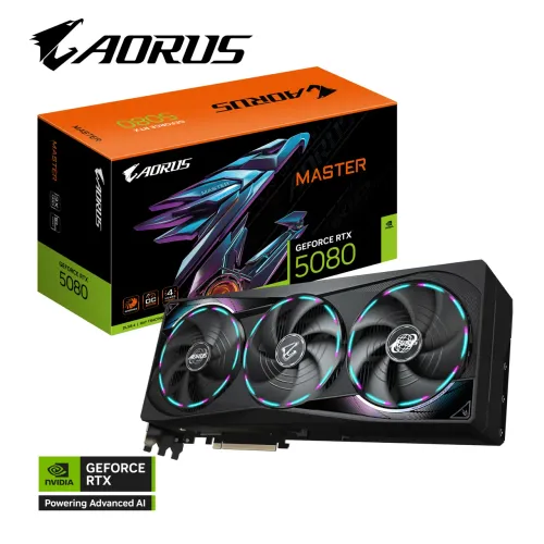 Placa de vídeo RTX 5080 Aorus Master 16 Gb