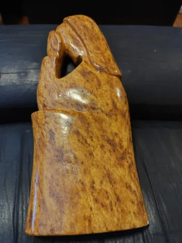 Escultura em Pedra Sabão com altura de 30 cm, arte sacra/decorativa 3,6kg