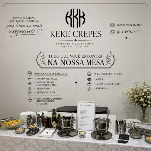 Buffet de Crepe para Festas e Eventos