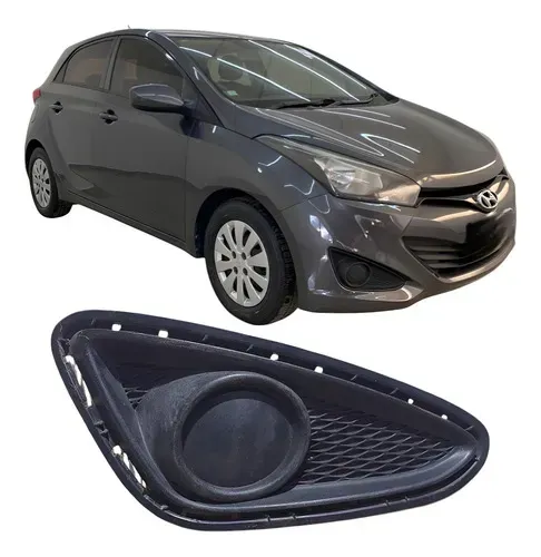 Moldura Farol Milha Direito Hb20 2012 A 2016 Original Preto Direito