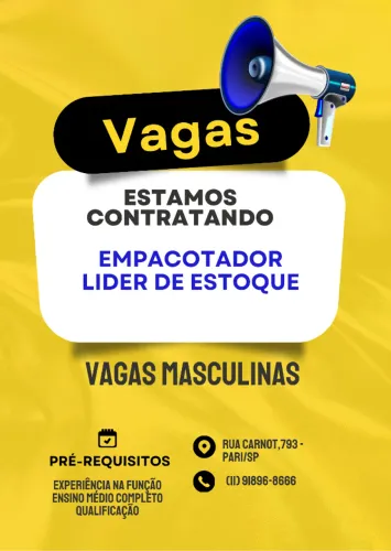 TEMOS VAGA