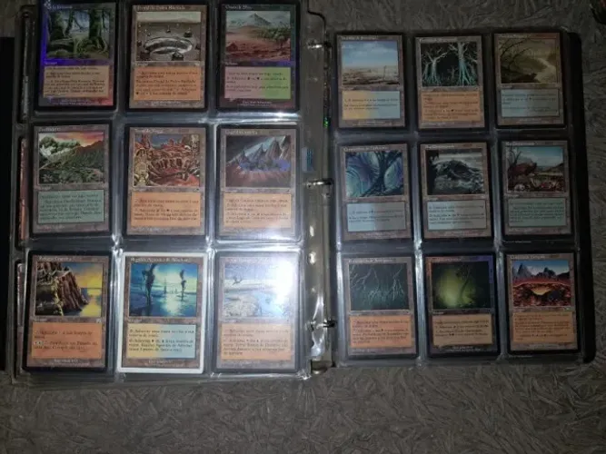 Magic the Gathering - 416 Cards de terrenos antigos (menor preço da liga -20%)