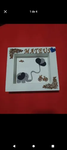 Quadro decorativo com nome mateus