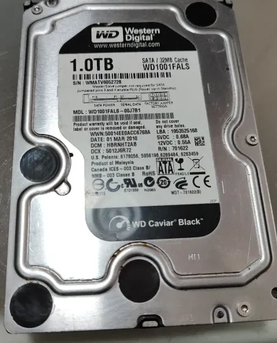 HD 1TB WD Black 3,5"