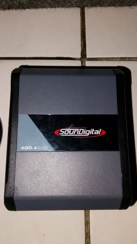 Módulo som digital 400.4 rms semi novo