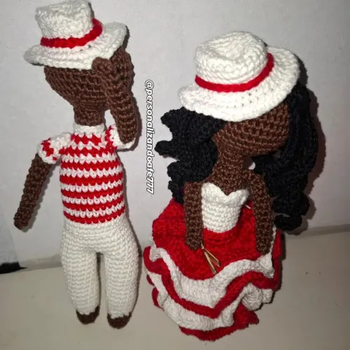Amigurumi Casal de Malandros/Zé Pilintra Maria Navalha 