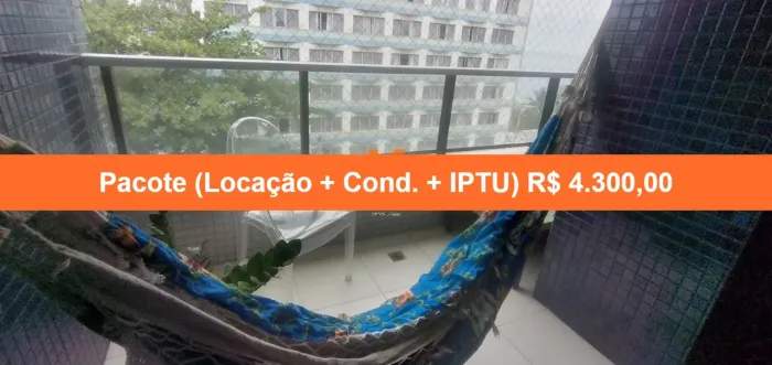 Apartamento para locação em Salvador-BA, bairro Ondina: 1 quarto, 1 suíte, 1 sala, 1 banhe