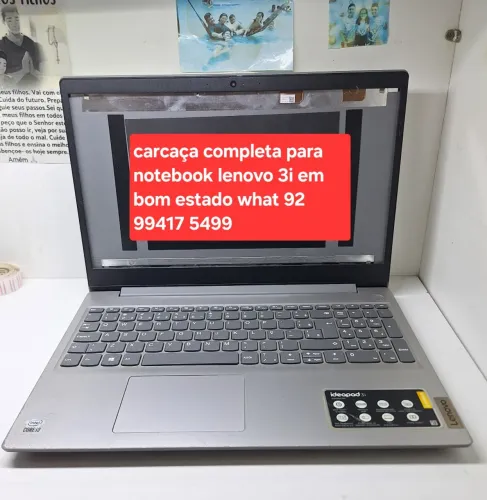 Carcaça completa para notebook lenovo 3i usada em bom estado!