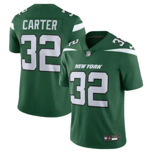 [Original EUA] Camisa NFL New York Jets Michael Carter Nike Vapor Limited L
