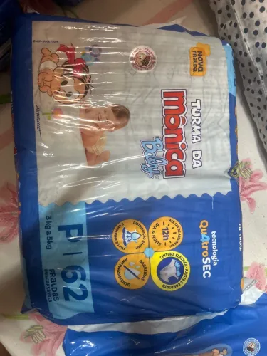 VENDO FRALDA TURMA DA MÔNICA TAMANHO ?P?