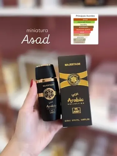 Perfume árabe miniatura Asad tradicional