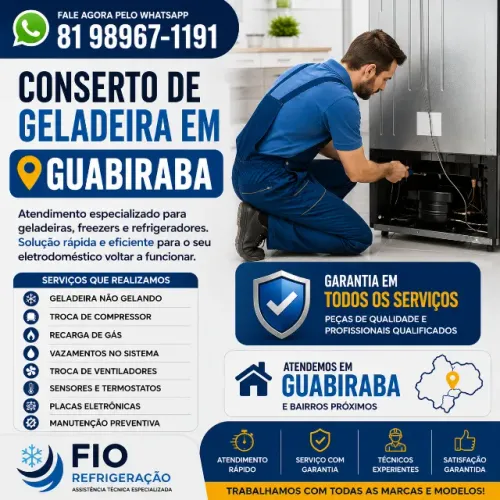 Conserto de Geladeira em Guabiraba