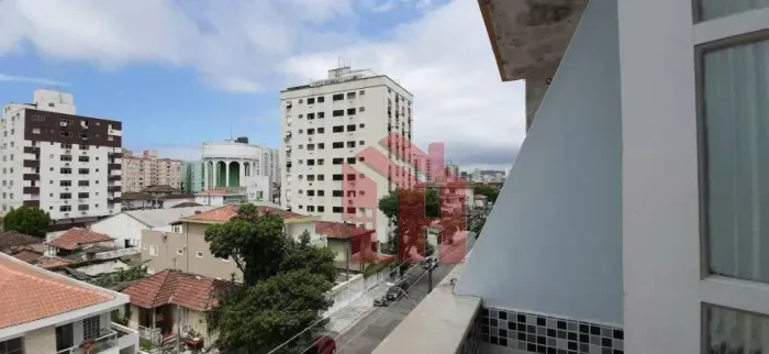 Apartamento com 3 dormitórios à venda, garagem fechada, de frente, Embaré em Santos-SP