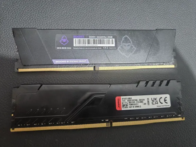 Kit 16GB RAM DDR4 - 2x8GB - Kingston Fury Beast +Pichau