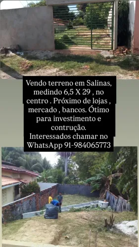 VENDO TERRENO EM SALINAS -PA