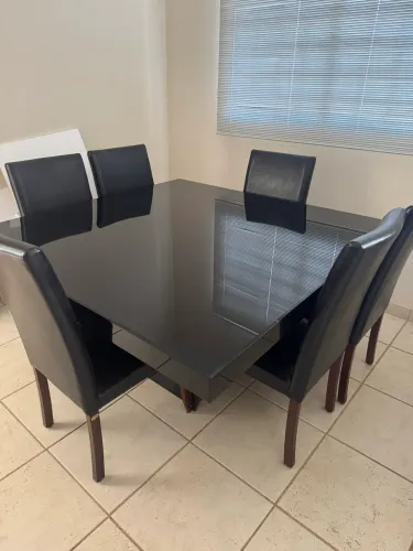 Mesa de Vidro Sierra 6 Lugares