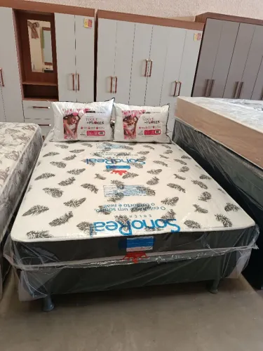 Cama unibox casal molas ensacadas