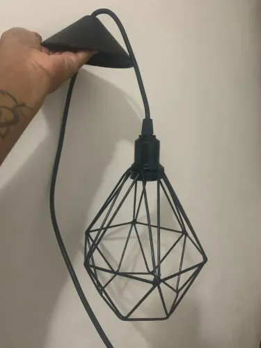 Pendente Aramado Diamante Luminária Lustre