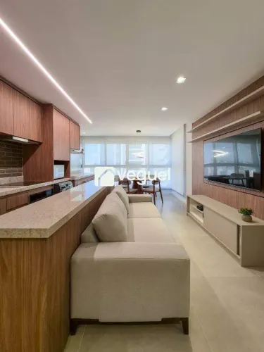 Apartamento mobiliado de 49m² com 1 quarto, 1 suíte para alugar no bairro Nova Campinas, C