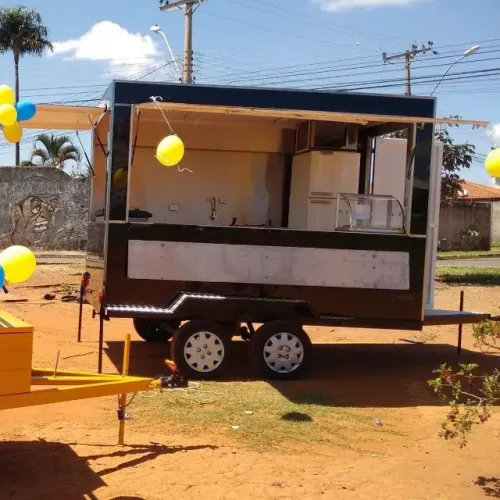 Carrinho Portátil para Food Truck Pequeno
