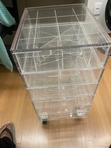 ? Carrinho Organizador em Acrílico Premium - NOVO ?