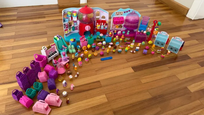 Shopkins 5 kits Mais de 100 peças 
