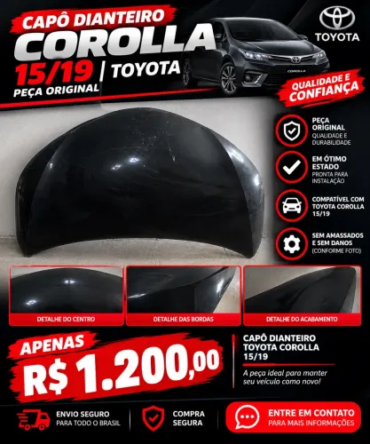 Capô dianteiro Corolla 15/19
