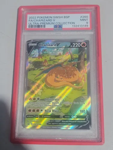 Charizard V Graduada PSA 9