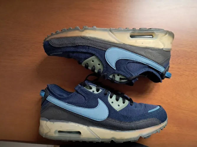 Tênis air max 90 terrascape "midnight navy aqua" dv7413-400