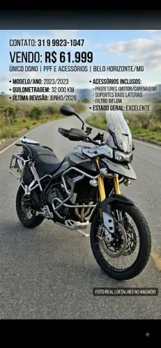 Triumph Tiger 900 Rally Pro 2023 - Único Dono - PPF + Acessórios - R$ 61.999