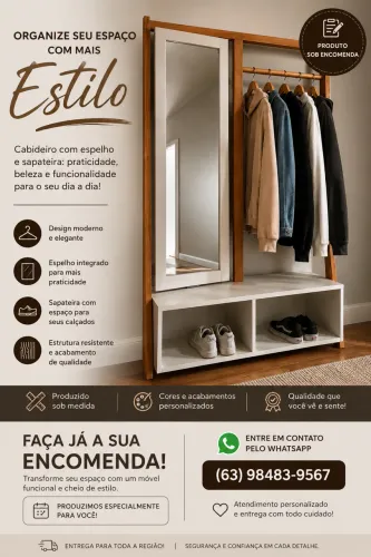 Cabideiro funcional