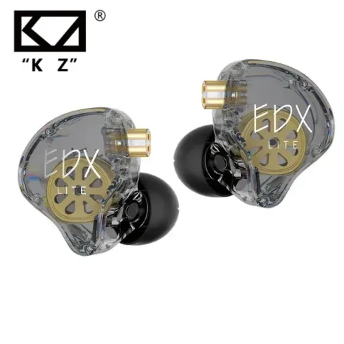 Fone In-Ear KZ EDX Lite Original Retorno de Palco Estúdio Cinza