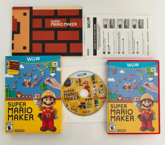 Super Mario Maker Nintendo WiiU + Artbook e Box